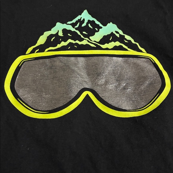 2/$4 DSG Black Long Sleeve Shirt with Ski Goggle Design - Picture 2 of 7